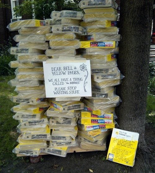 Dear Bell and Yellow Pages.